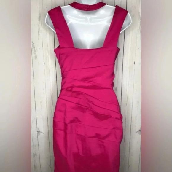 Express rouched strappy sexy midi dress - Picture 4 of 14